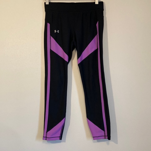 Womens size medium Under Armour Compression workout leggings HeatGear athletic - Picture 1 of 4